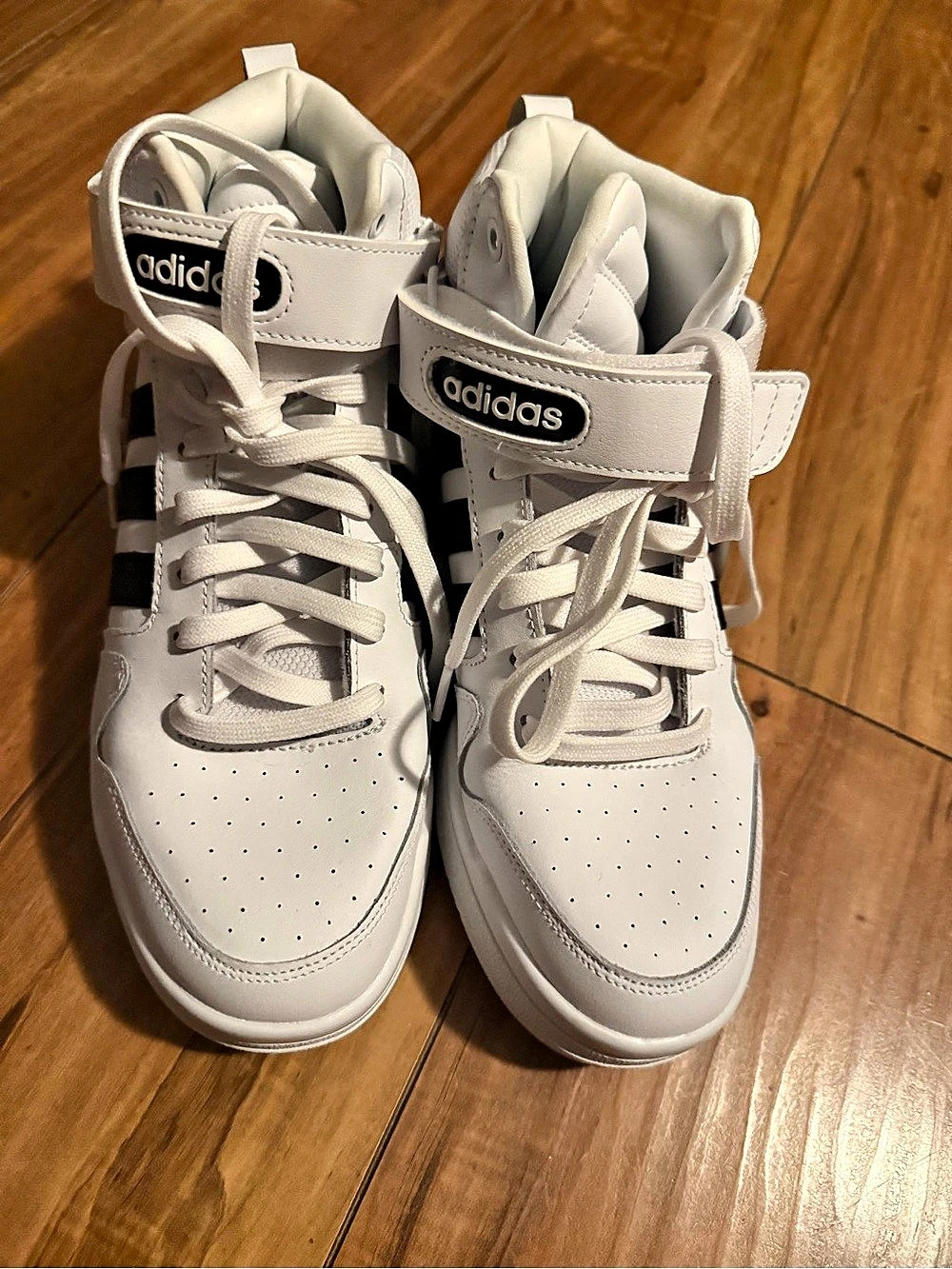 New Adidas Postmove Mid Sneakers White & Black